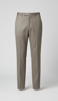 Polished Taupe Tailored Trousers